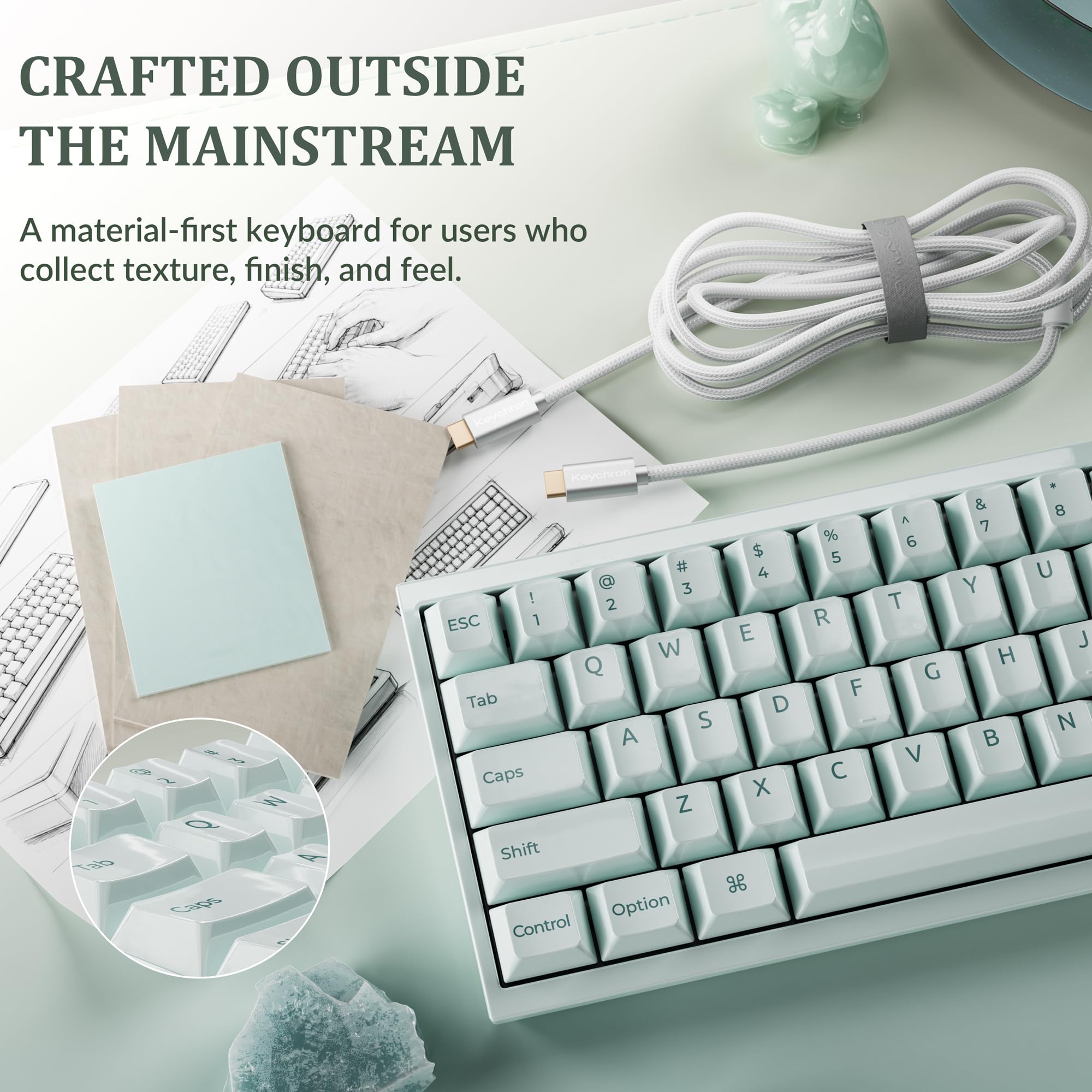 Amazon | Keychron Q16 HE 8K セラミック磁気キーボード ライト